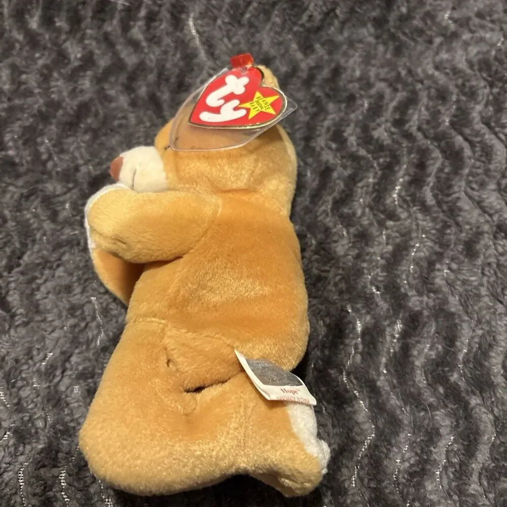 Ty Beanie Babies Lot of 4 Hope, Tuffy, Roam, Bruno